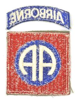 US WW2 82nd Airborne Division Shoulder Patch