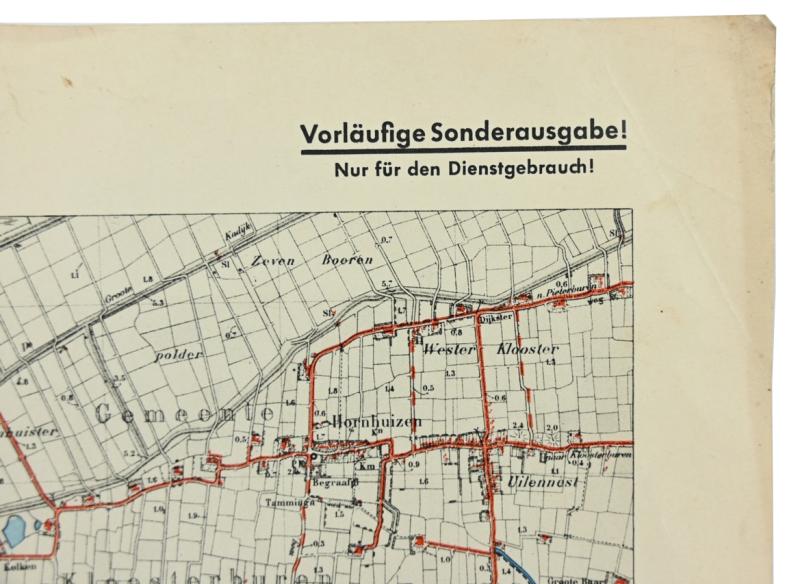 German Roadmap 'Ulrum' Holland 1939