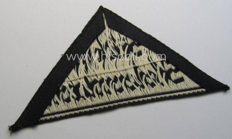 'HJ' ('Hitlerjugend') ie. 'BDM' ('Bund Deutscher Mädel') district-triangle (ie. 'Gebietsdreieck') entitled: 'Südost Steiermark' (being a 'virtually mint' example that misses its: 'RzM'-etiket)