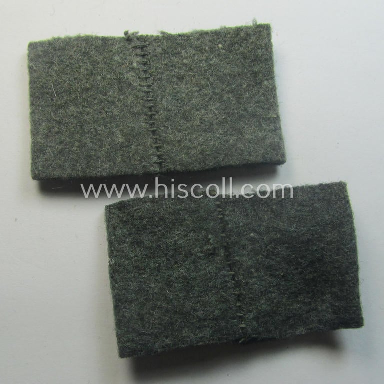 Pair of WH (Heeres) 'Artillerie'-related, so-called: regimental shoulderstrap-'slip-ons' (ie. 'Schulterstück-Überschuben') as was intended for usage by a: 'Soldat des Artillerie-Rgts. 239'