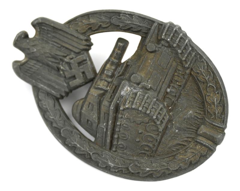 German Panzer Assault Badge in Bronze 'AS'