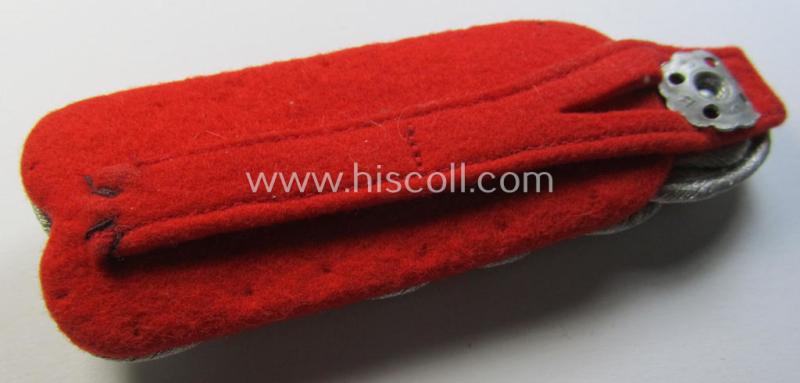 Superb - regrettably single but nevertheless very rarely encountered! - early-period and neatly 'cyphered', WH (Heeres) officers'-type, 'cyphered' shoulderboard that belonged to a: 'Major eines Nebelwerfer-Abteilungs'