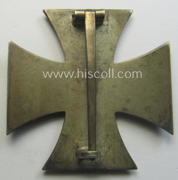 'Eisernes Kreuz 1. Klasse' (ie. Iron Cross 1st class) being an early-pattern (and non-maker-marked) example by the: 'Wilh. Deumer'-company that comes complete in its specific etui as issued and recently found