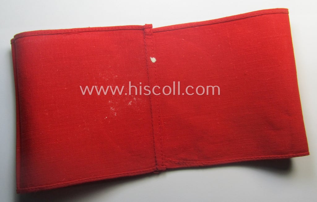 Superb, N.S.D.A.P.-related party-armband (ie. 'Armbinde') being of the 'partly woven'-pattern