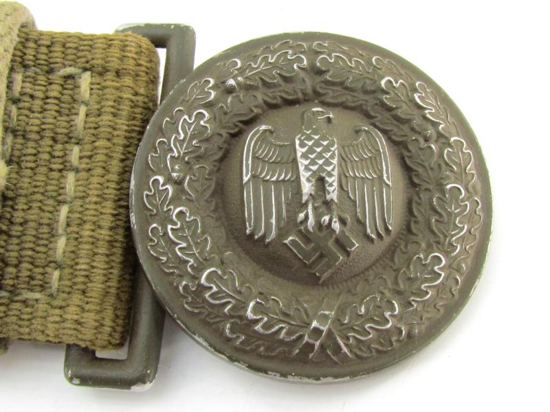 WH (Heer) Tropical Officer's Belt & Buckle 1943