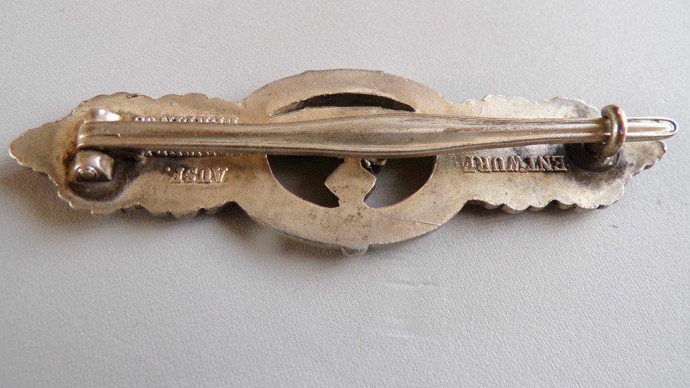 U-Boat Front Clasp in Silver Schwerin Berlin