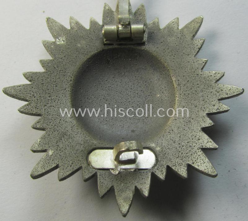 Attractive, WH-related so-called: 'Verdienstauszeichnung o. Steckkreuz für Angehörige der Ostvölker, 1. Klasse in Silber ohne Schwertern' being a clearly maker- (ie. '100'-) marked example that comes in an overall nice condition