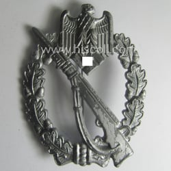Zinc- (ie. 'Feinzink'-) based, 'Infanterie-Sturmabzeichen in Silber' being...