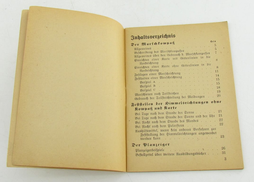 Booklet Hitler Youth : " Der Marschkompaß" und sein Gebrauch"