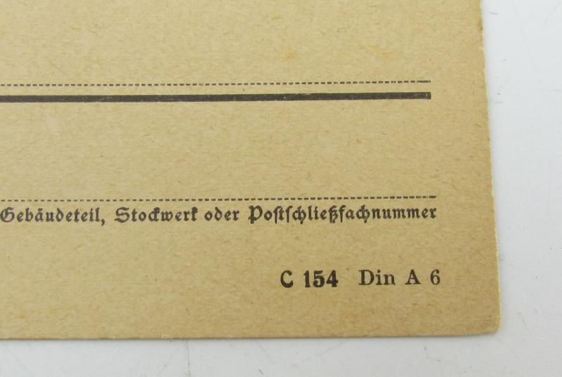 German Postcard München 30-01-1938