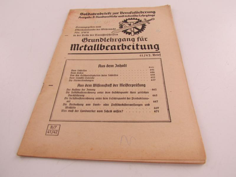 Soldatenbriefe zur Berufsförderung. Grundlehrgang