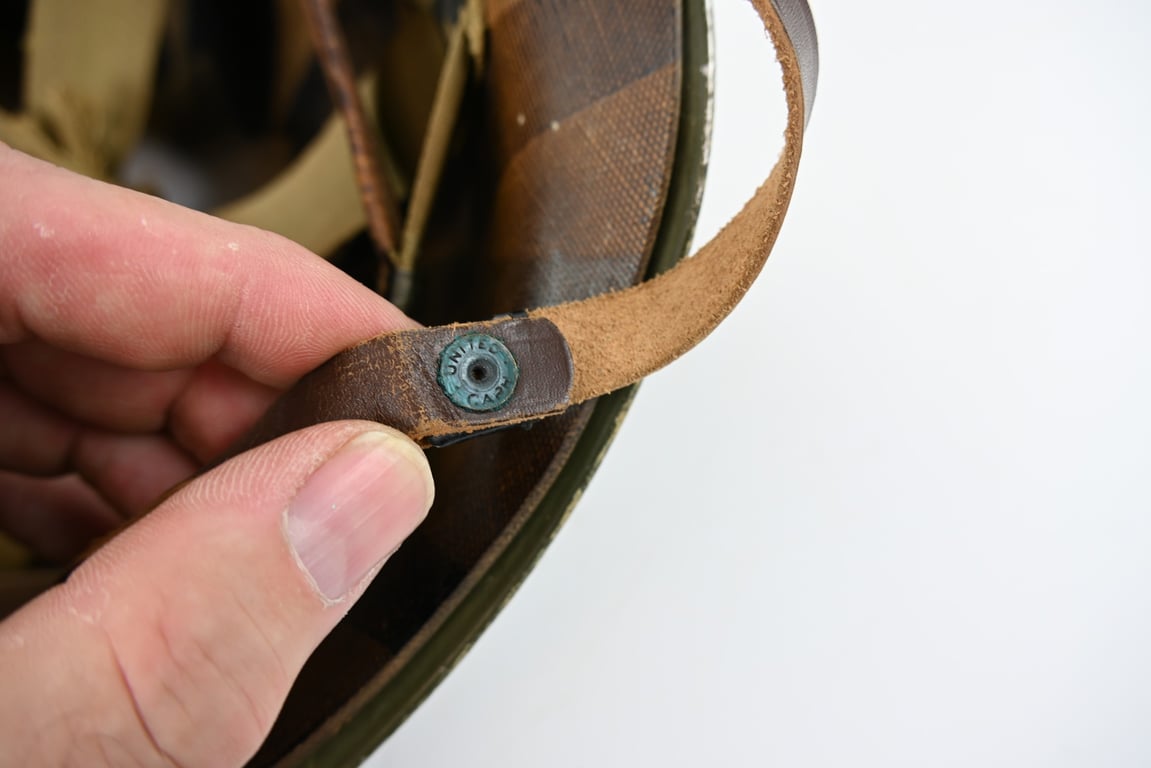 US WW2 M1 Fixed Bale Combat Helmet