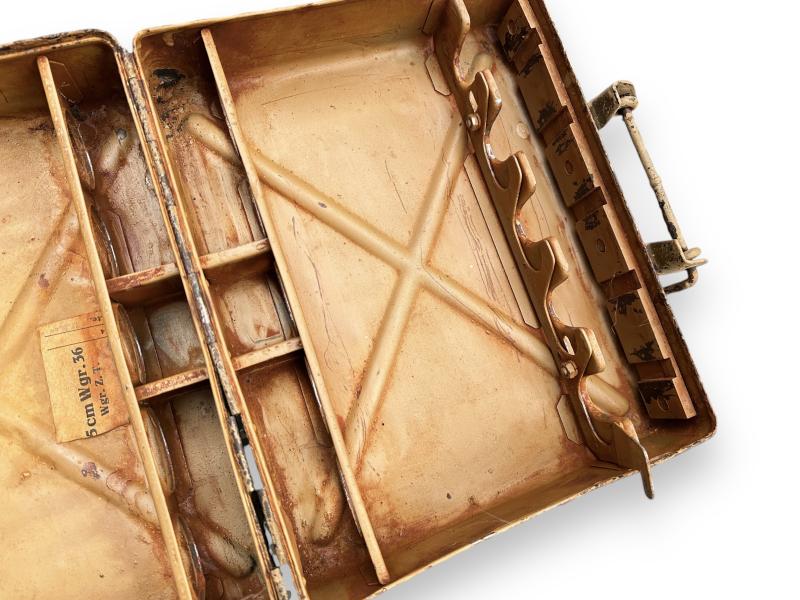 WH 5 cm Metal Mortar Ammo Case  Tan