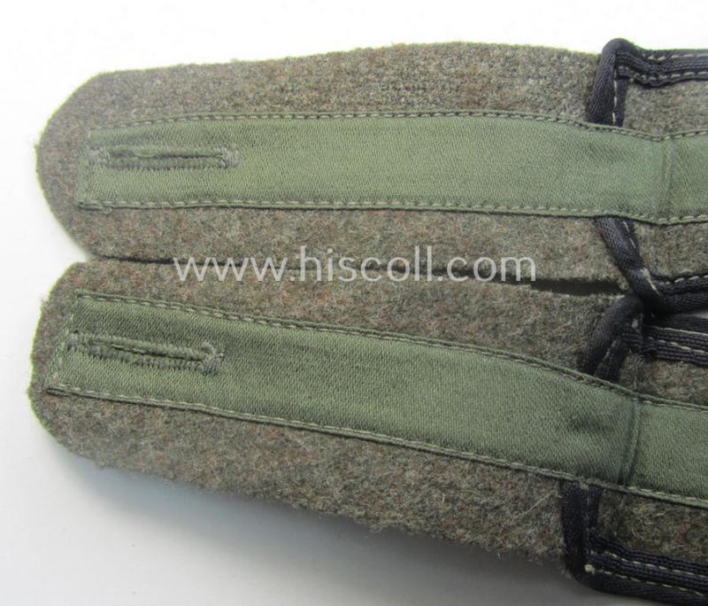 Pair of later-war-period, so-called: 'M44'-pattern, 'simplified' WH (Heeres) EM-type shoulderstraps: 'Soldat der Pionier-Trpn.'