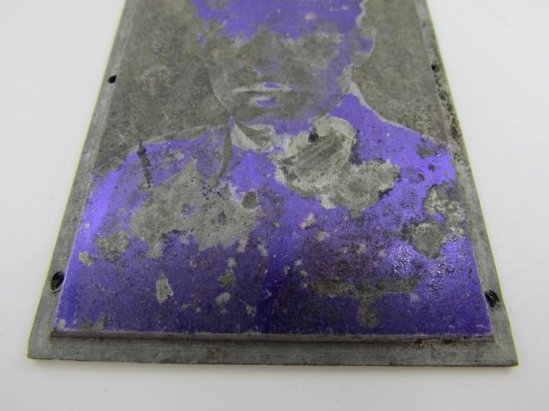 Original German Newspaper Photo “Druckplatte” (printing plate)