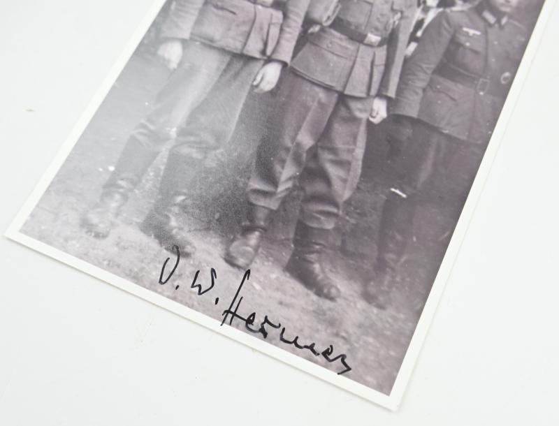 Signature of Wehrmacht Heer KC Recipient 'Otmar Hermes'