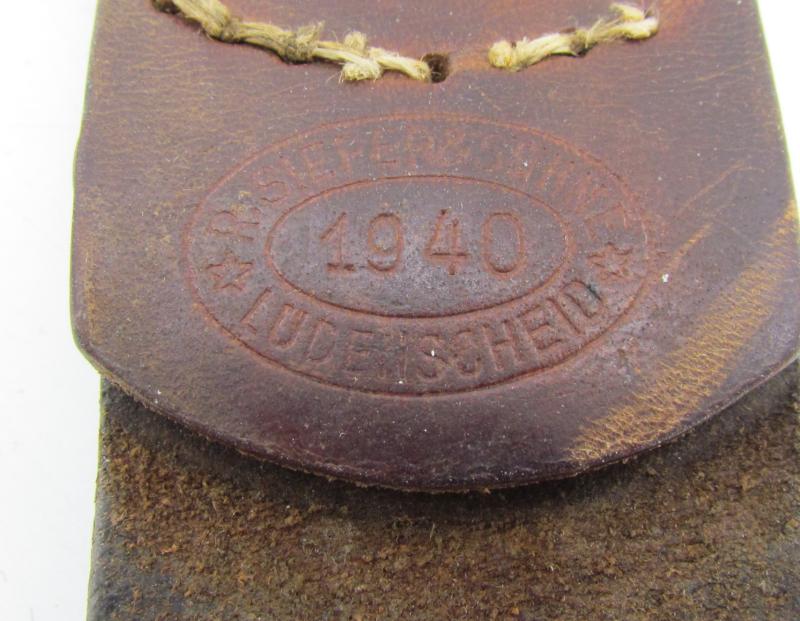 Wehrmacht ( Heer ) Tabbed steel Heer belt buckle RS&S 1940