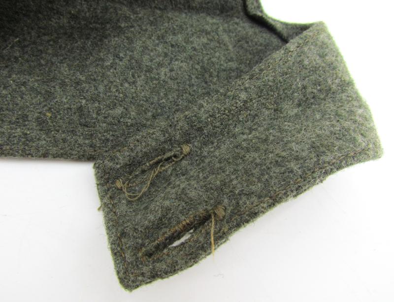 Late war Italian made double button Heer M43 field cap