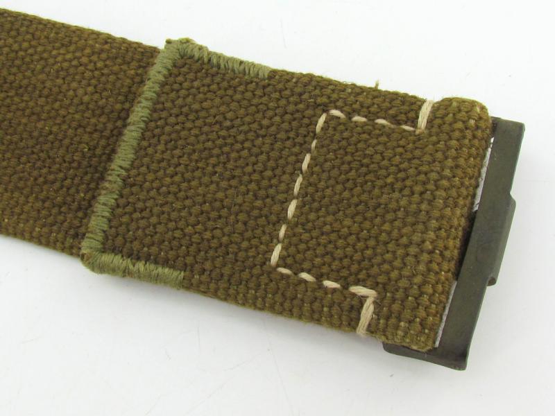 Wehrmacht ‘Afrikakorps’ tropical webbing belt with canvas tongue