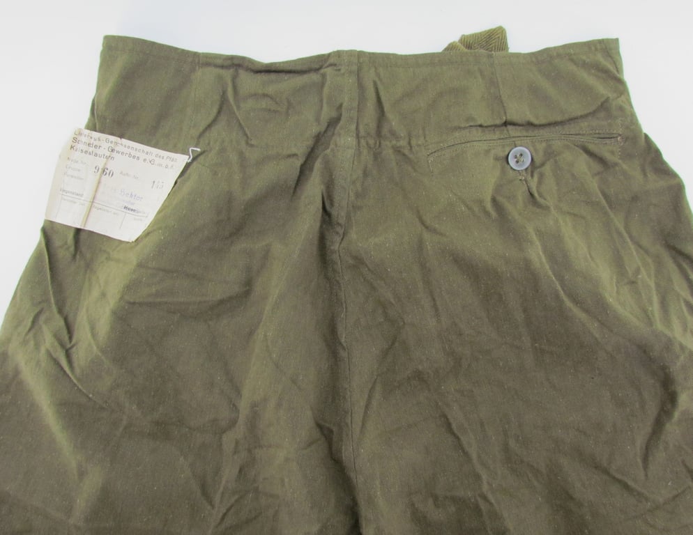 Unissued Wehrmacht (Heer) Afrikakorps tropical shorts with Factory Tag