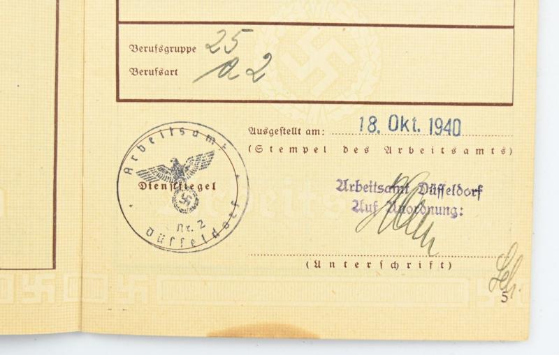 German Third Reich Workerspass