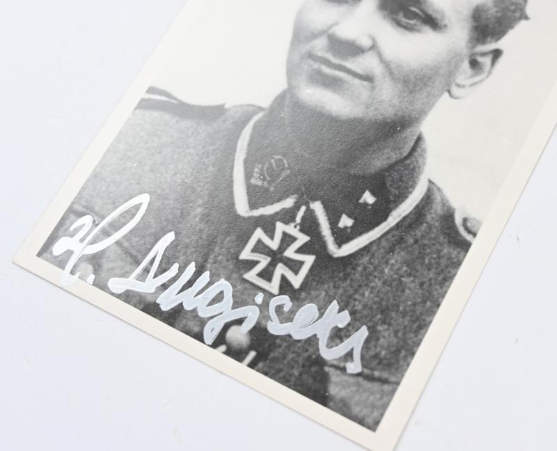 Signature of Waffen-SS KC Recipient 'Harald Nugiseks'
