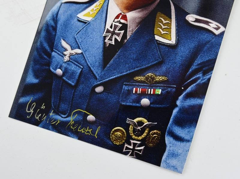 Signature of Luftwaffe KC Recipient 'Günther Frenzel'