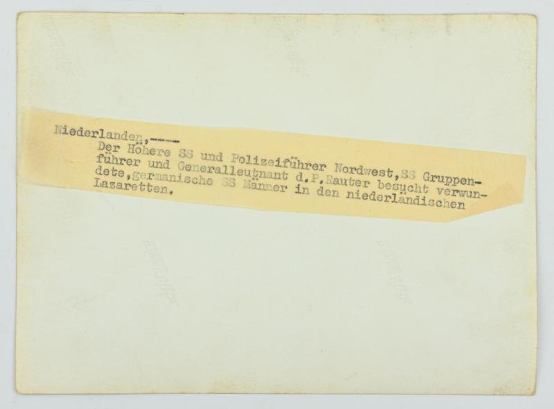 Dutch Waffen-SS Press Photo 'Rauter'