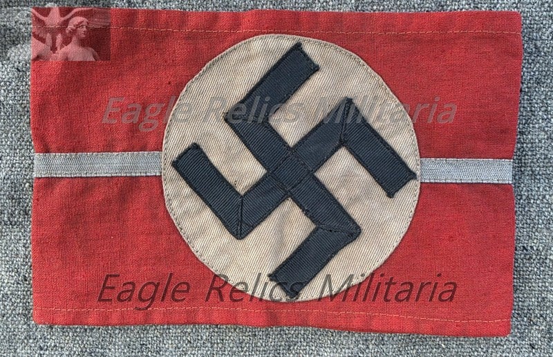 RARE NSDAP Zellenleiter Armband with district  Stamp
