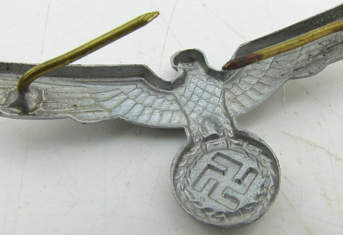 Wehrmacht Heer Aluminum Visor Cap Eagle