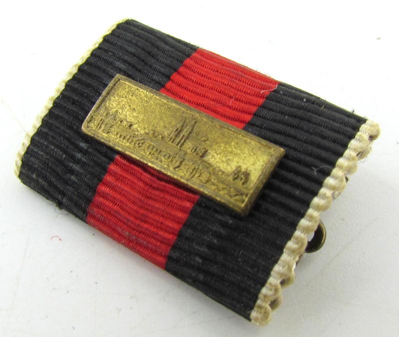 Ribbon Bar for the 1 October 1938 Medal 'Prager Burg'