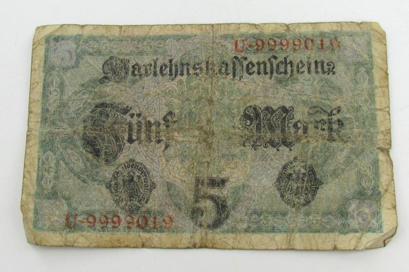 Deutsches Reich, 5 mark 1917