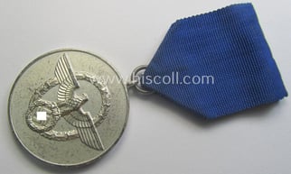 Bright-silver-toned so-called: 'Polizei-Dienstauszeichnung 3. Stufe' (or: police loyal-service...