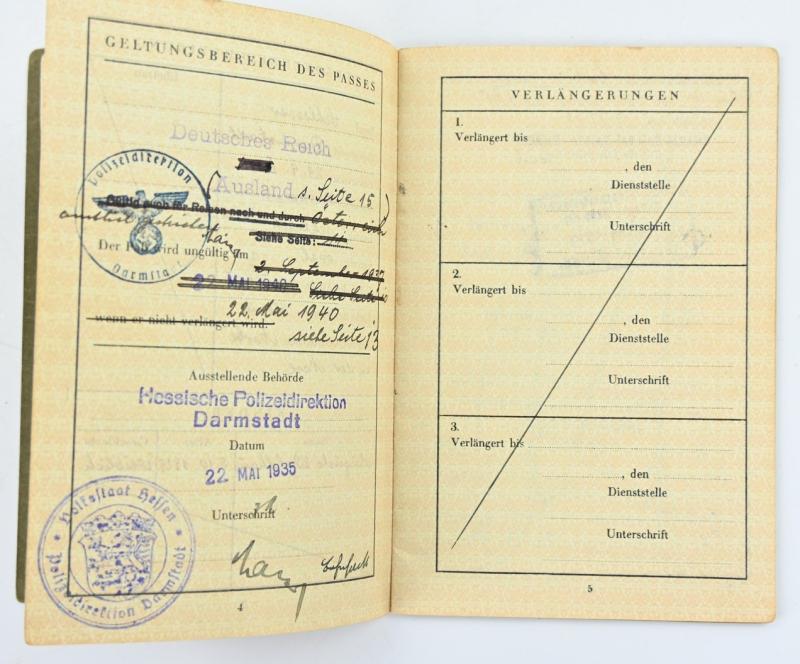 German Third Reich Travelcard 'Wilhelm Walthaus'
