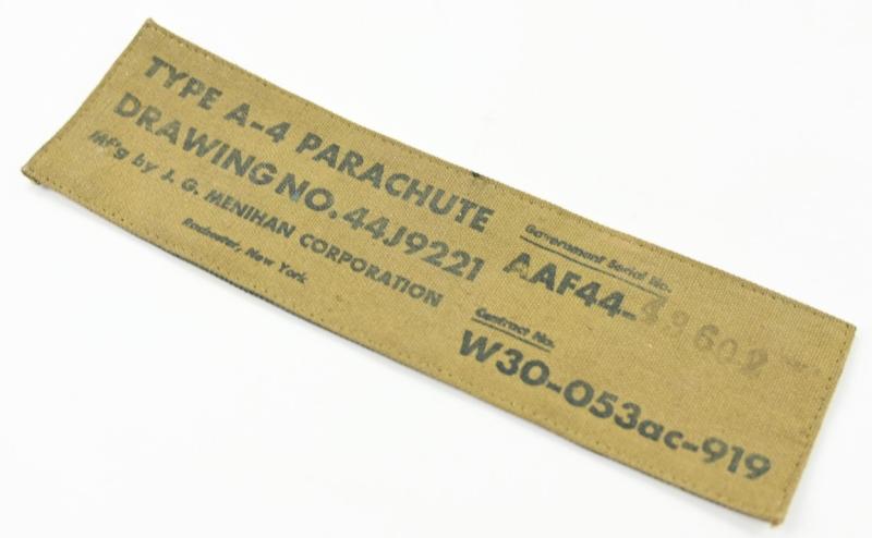 USAAF Type A-4 Parachute Chest Pack Marking