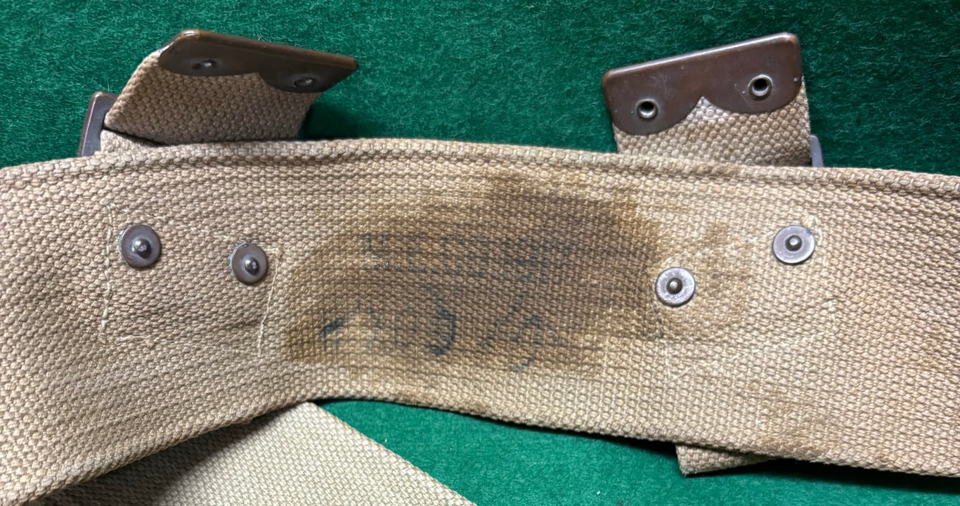 1908 Pattern Web Equipment Waistbelt dated 1917