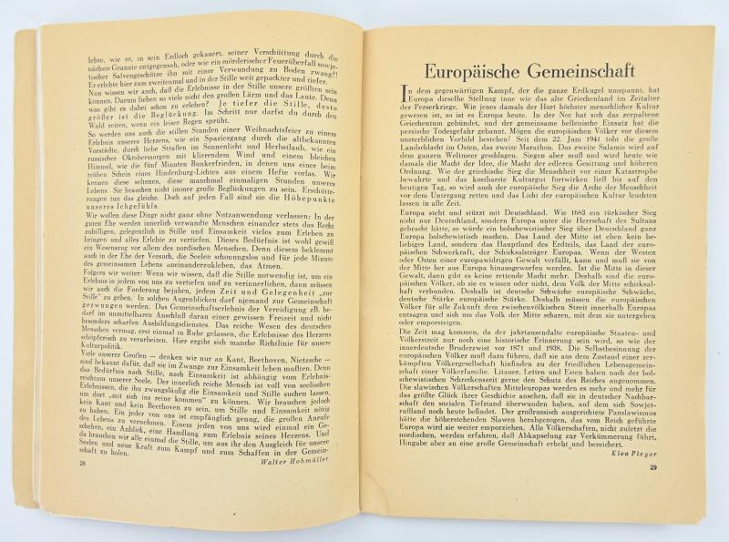 German SS Leifheit Booklet Heft 3, 1944