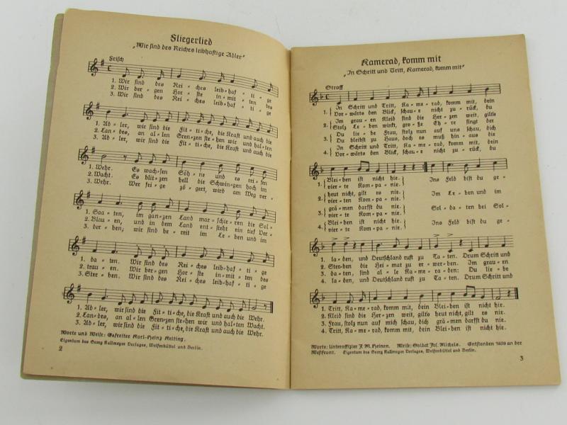Book: Das Lied der Front ( song book ) 1940