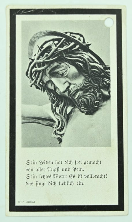 German WH Deathcard 'Georg Ederer'