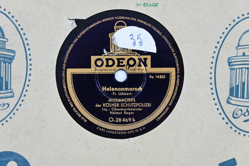 German Third Reich Era Music Record 'Schutzpolizei'