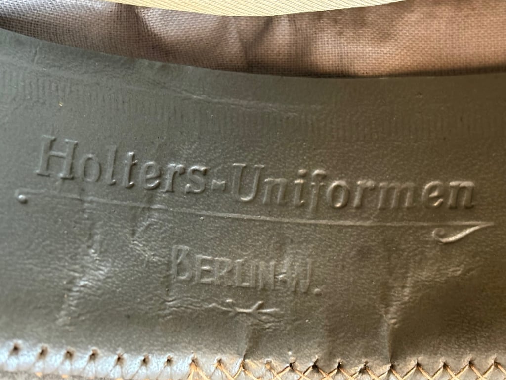 WWII THIRD REICH PANZER OFFICERS VISOR CAP BERLIN GERMANY
