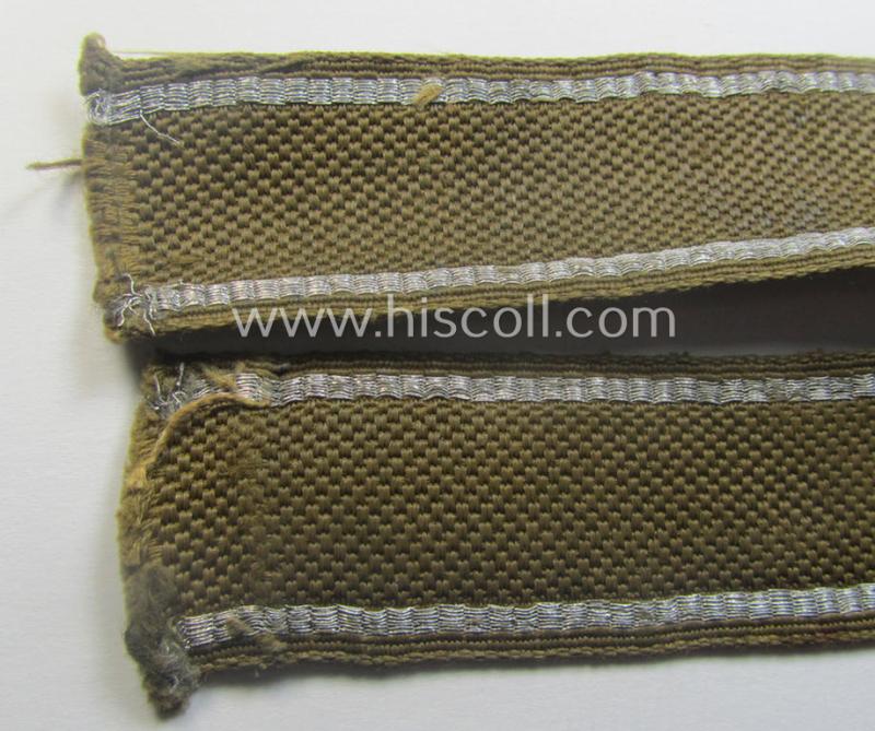 WH (Heeres), 'BeVo'-flat-wire-woven, 'FHH-Ärmelstreifen' (ie. cuff-title), as was intended for member serveing within the: '60. Pz-Gren.-Div.' “Feldherrnhalle”