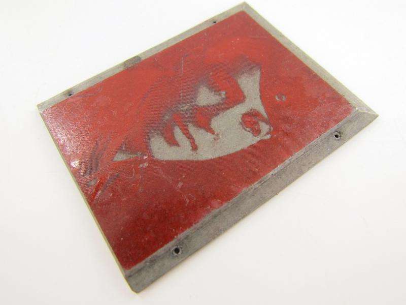 Original German Newspaper Photo “Druckplatte” (printing plate)