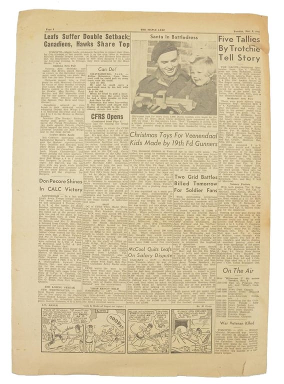 Canadian Maple Leaf Newspaper