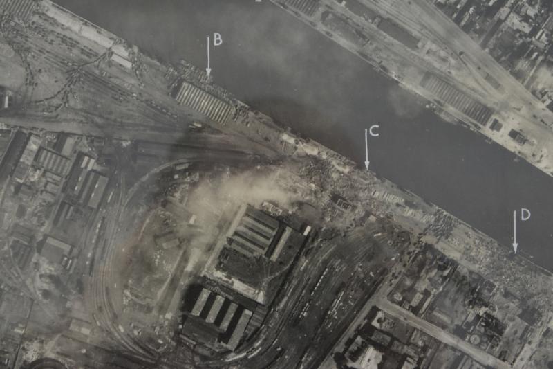 US WW2 Aerial Recon Picture Rouen Normandy Operation Paddle