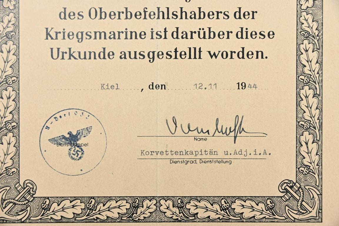 German KM Death Certificate