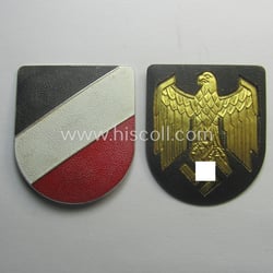 Pair of regrettably incomplete, WH (Kriegsmarine) tropical, aluminium-based...