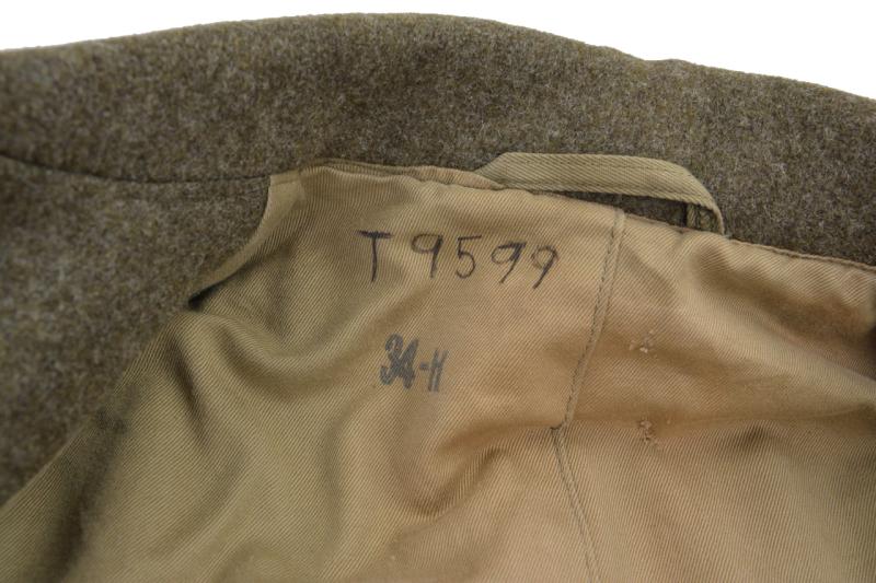 US WW2 Overcoat Wool Melton OD.