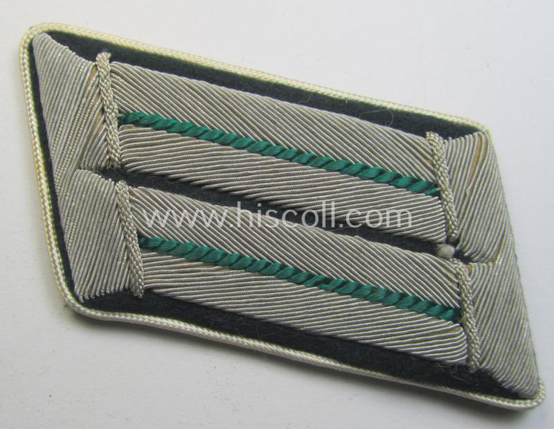 Pair of WH (Heeres) officers'-type collar-tabs (ie. 'Kragenspiegel für Offiziere') as intended for an: 'Beambter ie. Offizier des gehobenen Dienstes'