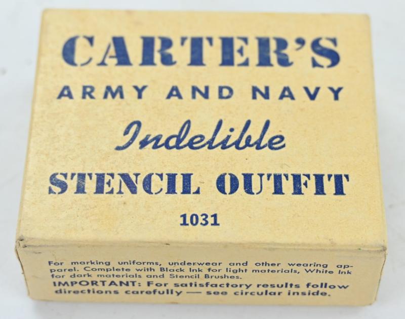 US WW2 Carter's Stencil Outfit Set